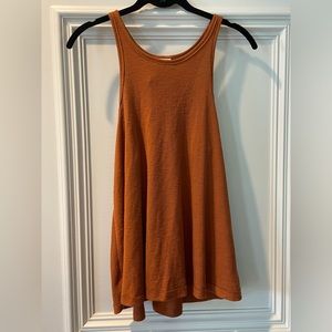 Free People burnt orange game day tank top